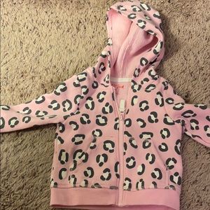 Cat & Jack pink leopard spot hoodie